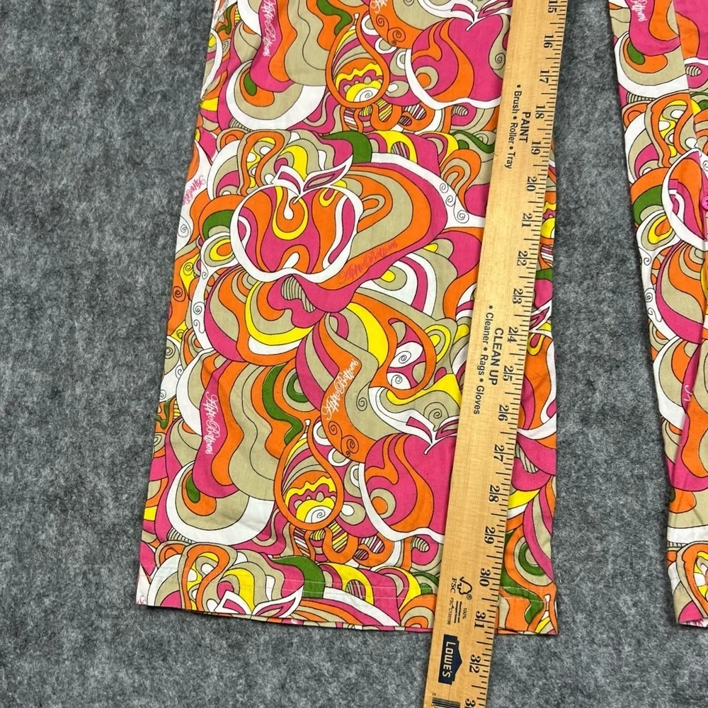 Vintage Apple Bottoms Pink & Orange Retro Swirl Pants Size Medium